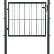 garden 'n' more Einzeltor Premium 120 x 100 cm Anthrazit/Schwarz
