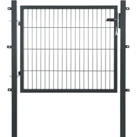 garden 'n' more Einzeltor Premium 120 x 100 cm Anthrazit/Schwarz