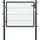 garden 'n' more Einzeltor Premium 120 x 100 cm Anthrazit/Schwarz