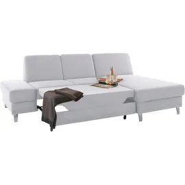 sit&more Ecksofa »Clio L-Form« wahlweise mit Bettfunktion oder Vorziehsitz und Bettkasten, Federkern