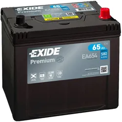 Exide EA654 Premium Carbon Boost 12V 65Ah 580A Autobatterie