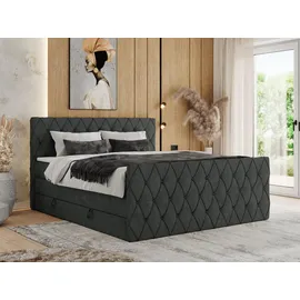 MKS Miren King Duo 180 x 200 cm H4 Dunkelgrau