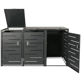 Proregal Mülltonnenbox XL 116 x 212 x 98 cm anthrazit