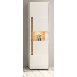 furn.design Vitrine Center 50 x 40 x 197 cm Weiß