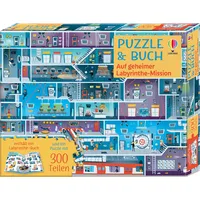 Usborne Verlag Puzzle & Buch: Auf geheimer Labyrinthe-Mission