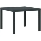 vidaXL Gartentisch 100 x 100 x 73 cm Anthrazit