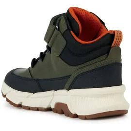 GEOX J FLEXYPER Plus Boy Ankle Boot, Military/ORANGE, 30 EU