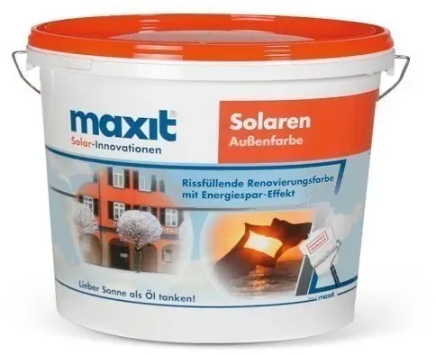 Renovier-Fassadenfarbe - maxit Solaren - weiß - 5ltr