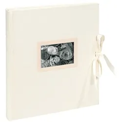 EXACOMPTA Premium Fotobuch Kingsbridge 29x32cm 11154E 60 Seiten elfenbeinfarben gelb, 32.8x30.3 cm