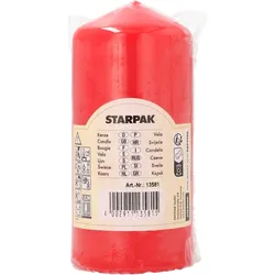 PAPSTAR Kerze 13 cm rot