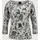 Madeleine Longpullover mit floralem Druck Grau 34