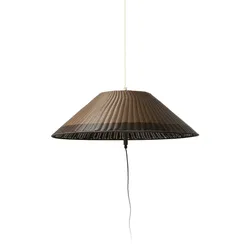 faro barcelona SAIGON OUT Tragbare Lampe und Aufhängung grau/braun W100 Lochsockel