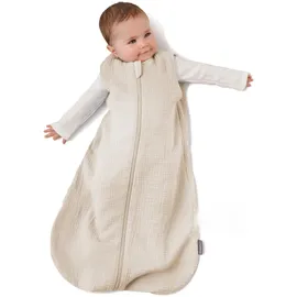 LaLoona baby bedding Baby Schlafsack Musselin Beige 70