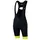 Airtracks Fahrradhose Trägerhose Kurz Comfort Line - schwarz-neon - M