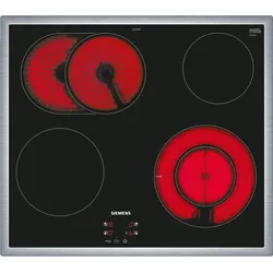 Siemens EF645BNN1E, iQ300, Elektro-Kochfeld, 60 cm, herdgesteuert, Schwarz, Mit Rahmen aufliegend
