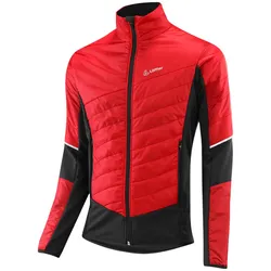 Löffler Hybridjacke PL60 (wärmeisolierung, windabweisend) rot/schwarz Herren