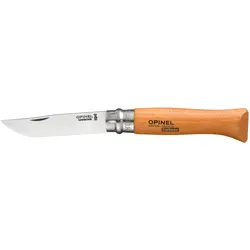 Opinel 000623, Messer mit Feststellklinge, Barlow, Karbonstahl, Holz, Edelstahl,