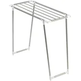 Wenko Wäsche Ständer Trockner Klappbar freistehend Edelstahl klappbar robust - Silber