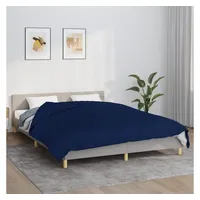 vidaXL Gewichtsdecke Blau 220x235 cm 15 kg Stoff
