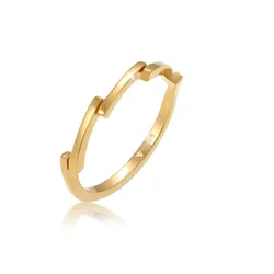 Elli Zick Zack Form Trend Basic 925 Sterling Silber Ringe   Damen 