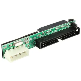 Aukson M17 SATA auf IDE Konverter Adapter 7+15 Pin Buchse für SSD/HDD – 2,5" und 3,5" 40 Pin, Serial ATA 1.0 Spezifikation