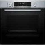 Bosch HBD671CS62 EEK: A+ Einbau-Backofen-Set mit Elektro-Kochfeld (HBG578BS3 + PKN645BA2E), 60 cm breit, 71 L, 3D-Heißluft, Air Fry, Pyrolytisch+Hydrolytisch, Kindersicherung, Kochfeld 60 cm breit, Rahmen aufliegend, schwarz