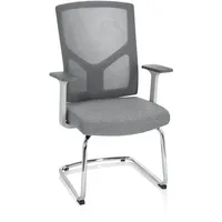 HJH Office Breton V W Stoff Grau