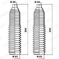 MOOG Faltenbalgsatz, Lenkung AUDI K150142 8D0419831J,8D0419831K,8E0419831 4D0419831K,6E0419831,7820040701