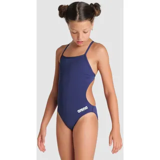 Team Badeanzug Mädchen Challenge Einfarbig - Navy-white - 116