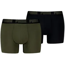 Puma Everyday Basic Boxershorts Blau / Grün M 2er Pack