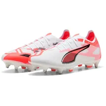 Puma Ultra 5 Match Stollenschuhe Herren White/Black/Glowing Red 40