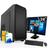 Office Komplett Set PC•Ryzen 5 5600•GT 1030 2GB•16 GB•512GB NVMe•24 Zoll TFT