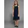 Kidsworld Jerseykleid "Viskosekleid für Mädchen", Mädchen, Gr. 140/146, N-Gr, blau (marine), Jersey, Obermaterial: 100% Viskose.