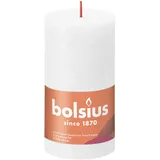 Bolsius Rustik-Kerze Shine 130/68 mm Wolkiges Weiß