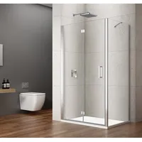 Gelco Komplettdusche LORO Rechteckige Duschkabine 900x800mm, BxT: 90x80 cm, Gelco-GN4590-03-SET