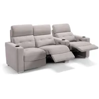 Sofanella 3-Sitzer Stoff BARI, Relaxcouch, Designersofa, Designer Sofa, 3er Couch, Sofagarnitur grau