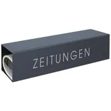 Mocavi ZF 1 NF75A Zeitungsrolle anthrazit inkl. Beschriftung,ZEITUNGEN' modernes Design-Zeitungsfach RAL 7016 wetterfest eckige Zeitungsbox hochwertige Verarbeitung separat montierbar rostfrei