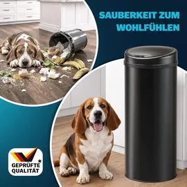 monzana Mülleimer 50 l Schwarz