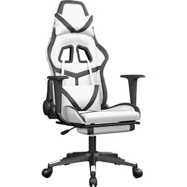 vidaXL Gaming-Stuhl Kunstleder Weiß