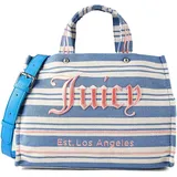 Juicy Couture Iris Henkeltasche Baumwolle Alaskan Blue