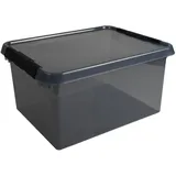 sunware perfectly organised Aufbewahrungsbox Comfort Line 36 L 1-tlg. grau transparent