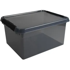 sunware perfectly organised Aufbewahrungsbox Comfort Line 36 L 1-tlg. grau transparent