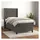 vidaXL Boxspringbett 100 x 200 cm Dunkelgrau
