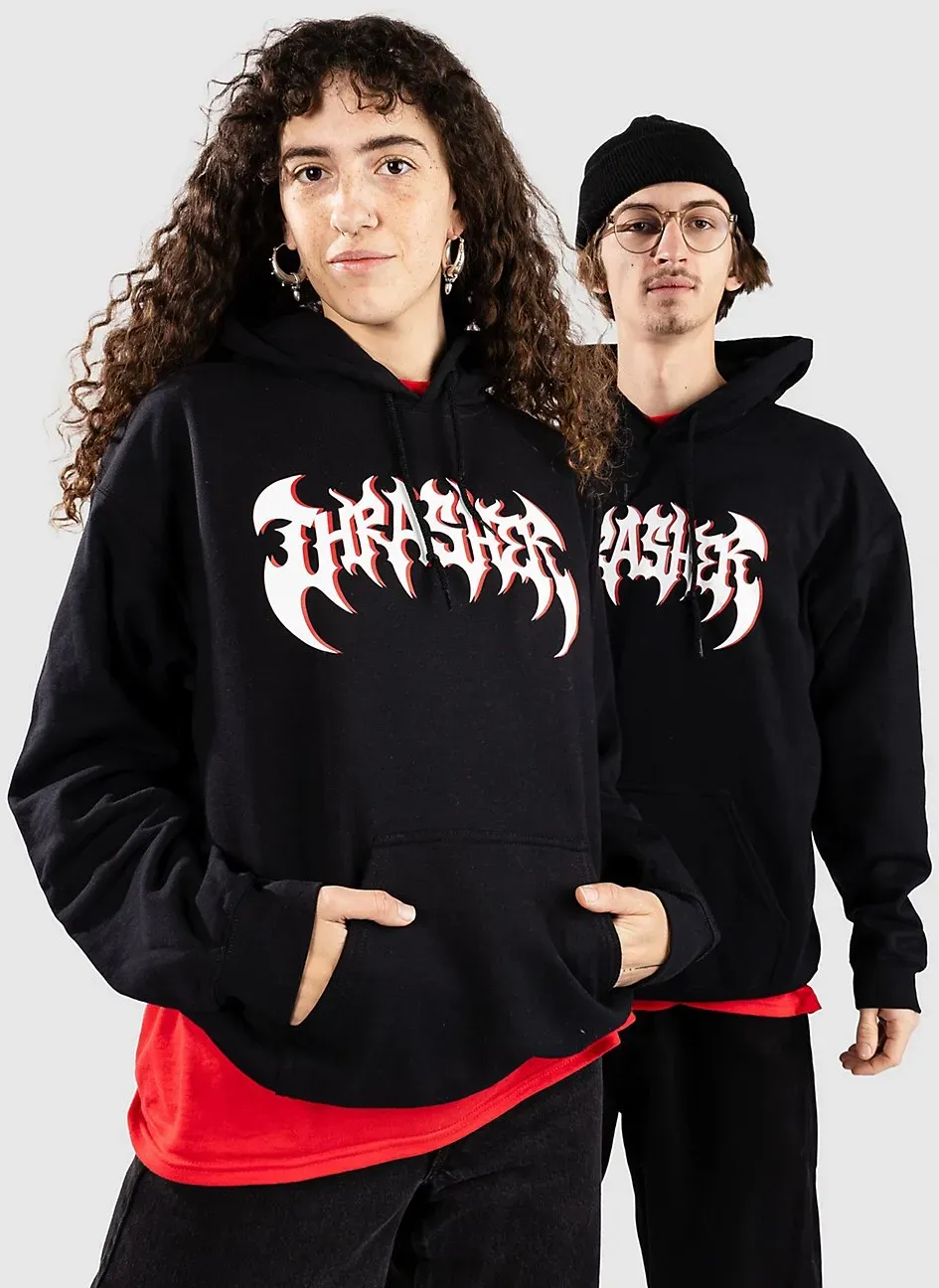 Thrasher Heavy Metal Hoodie black Gr. S