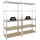 Proregal Mega Deal | 2x Schwerlastregal Giant Ragnar | HxBxT 200x100x50 cm | Fachlast 175kg | Verzinkt | Stecksystem Lagerregal Steckregal