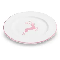 Gmundner Keramik Rosa Hirsch Dessertteller Gourmet (Ø 22cm)