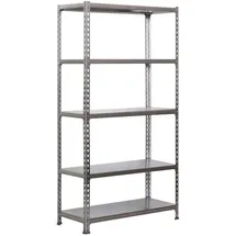 Proregal Schwerlastregal Metall 200x110x30 cm silber