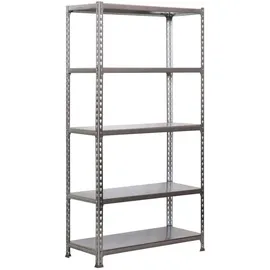 Proregal Schwerlastregal Metall 200x110x30 cm silber
