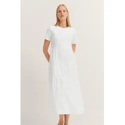 Sommerkleid, mit Raffungen, Gr. XS - Normalgrößen, 20-ecru, , 54751066-XS Normalgrößen