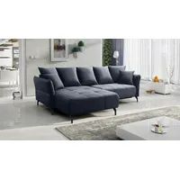 Fun Möbel Ecksofa Schlafsofa Sofa SADIE Stoff Element, Ottomane